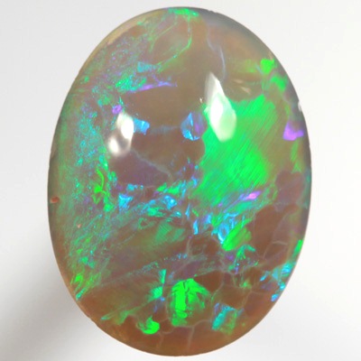 SOLID BLACK CRYSTAL OPAL Rolling flashes of green and turquoise fire